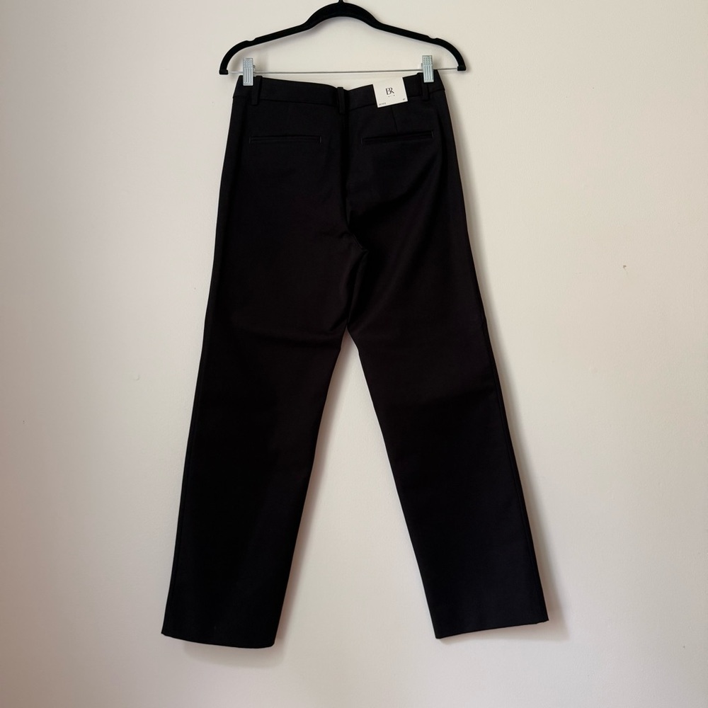 NWT Banana Republic Sloan Black Straight Fit Pants, size 4 Petite - Picture 6 of 13